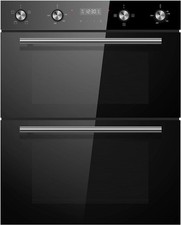 Cookology CDO720BK 60cm Electric Double Oven - Black