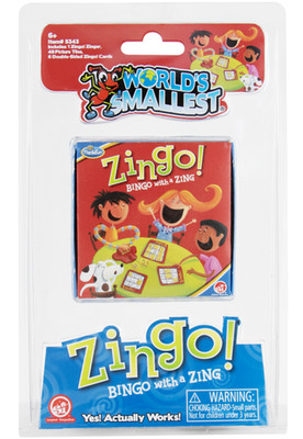 Worlds Smallest ZINGO Bingo Game