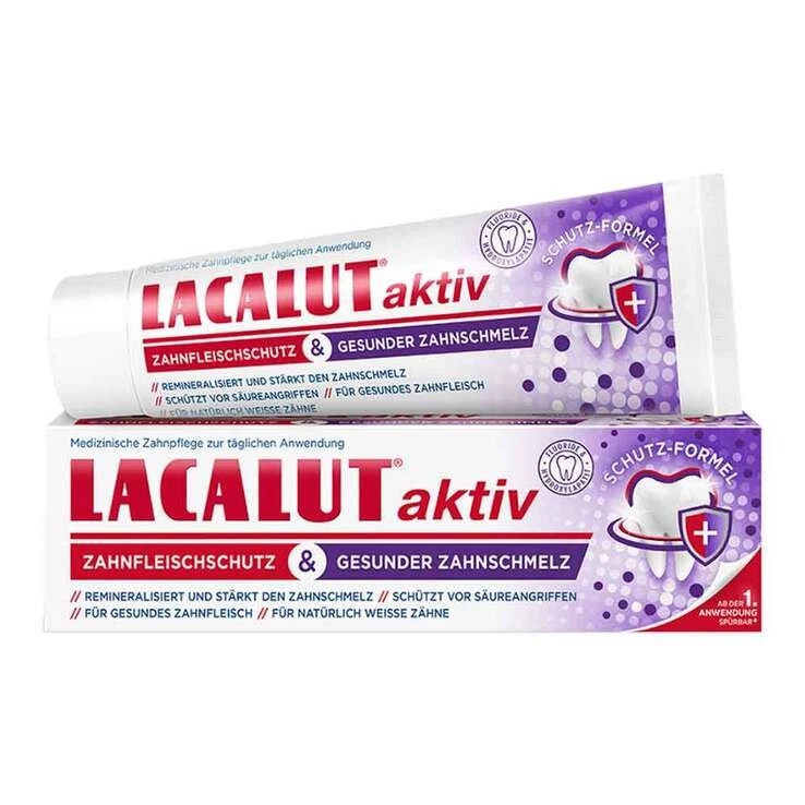 Lacalut aktiv Zahnfleischschutz & ges.Zahnschmelz · 75 ml · PZN 17668707 7598634