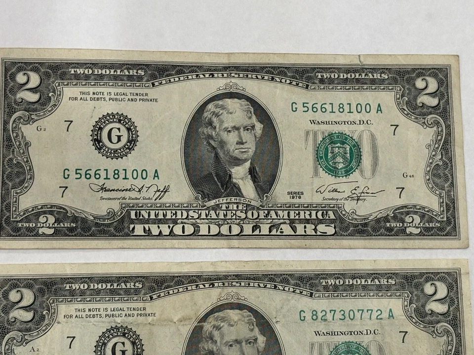 3~US~1976 $2 Dollar Bill/Notes - Image 2 of 4