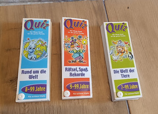 Ravensburger Quiz Kartenspiel Set 3er: Rund um die Welt & Tiere 8 11 J.
