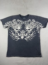Affliction T-Shirt Mens Size XL Gray Mayweath...