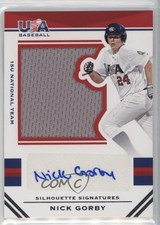 2017 Panini USA Baseball Stars & Stripes Jersey 111/194 Nick Gorby #54 Auto 0i76