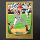 Mike Trout Gold RC Rookie Card 2011 101 Topps Bowman Los Angeles Angels