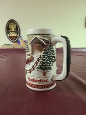 1984 "Limited Edition" Anheuser-Busch Budweiser Holiday Stein 