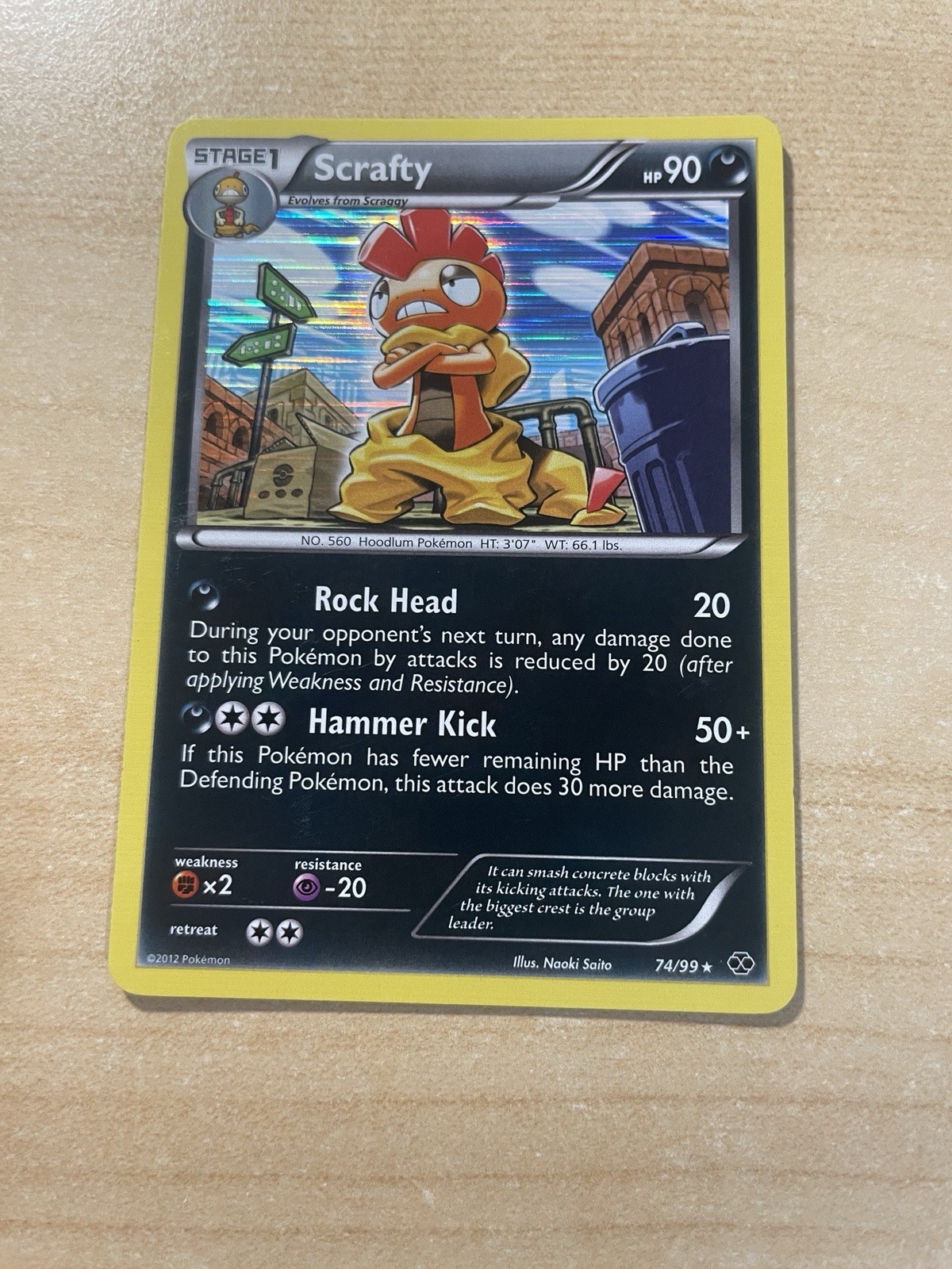 Scrafty 74/99 Next Destinies Holo (Near Mint or Better)