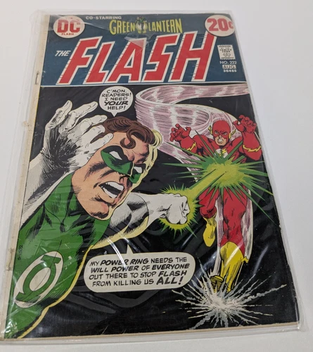 DC Comics The Flash #222 August Green Lantern Low Grade Collectible VTG