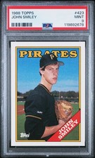1988 TOPPS #423 JOHN SMILEY PSA 9