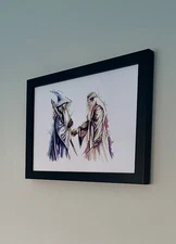 Original Art Print Inspired by 'Lord of the Rings & Harry Potter '