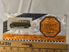 Quincy Massachusetts ink blotter Merrymount Motor Co Packard Car Photo Macmulkin