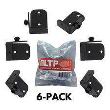 Lifetime Steel Post Fence Rail Support Clips Black Steel Brackets 6 Pack Outdoor