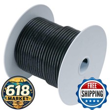 Ancor 113005 Tinned Copper Battery Cable 4 AWG (19mm2) Black 50ft