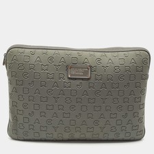 Marc by Marc Jacobs Grey Polyester Dreamy Logo Laptop Case