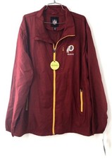 G-III Men's Washington Redskins Packable Full Zip Windbreaker Burgundy XXL NWT