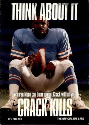 1991 NFL Pro Set Think About It Warren Moon #370 (6025) - Bild 1 von 2