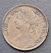 1860  Victoria Farthing Bronze Victorian Lot C26