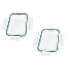 Snapware 8602-PC Plastic Lid with Juniper Green Gasket (2-Pack) - Made in USA
