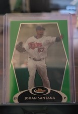 2008 Topps Finest - Johan Santana #43 Green Refractor /199