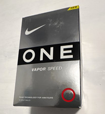 Nike One Vapor Speed Tour Preferred 3-Piece Golf Balls White 12 Pack Brand New