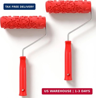 Texture Paint Roller 7'' Brick Pattern DIY Decorative Wall Art Rollers
