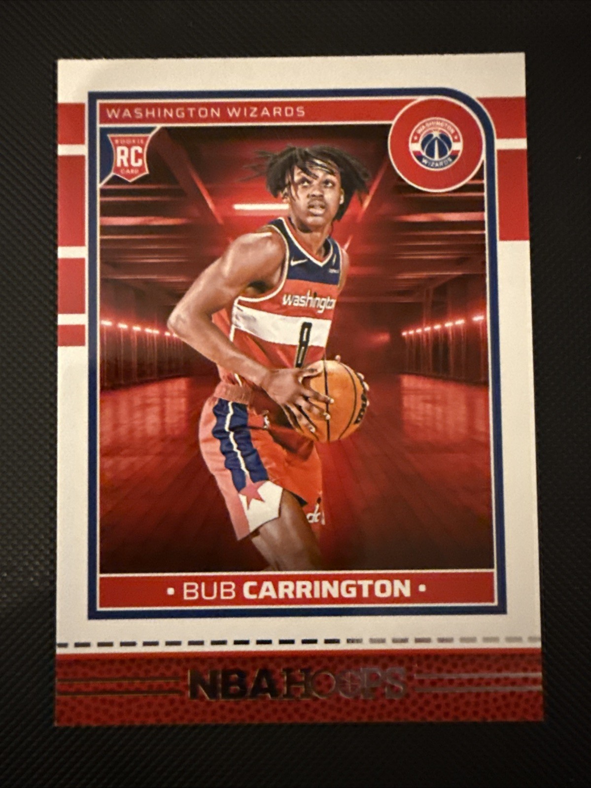 Bub Carrington #244 Hoops NBA Basketball 2024-25 Washington Wizards RC