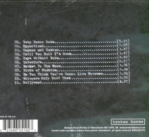 Patrick Cleandenim Baby Comes Home CD UK Broken Horse 2007 Sealed BKHCD012 - Bild 2 von 2