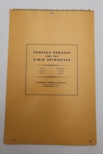 EASTMAN KODAK MTS-10 XRAY TECHNICIAN FLIP CHART BODY PART REFERENCE