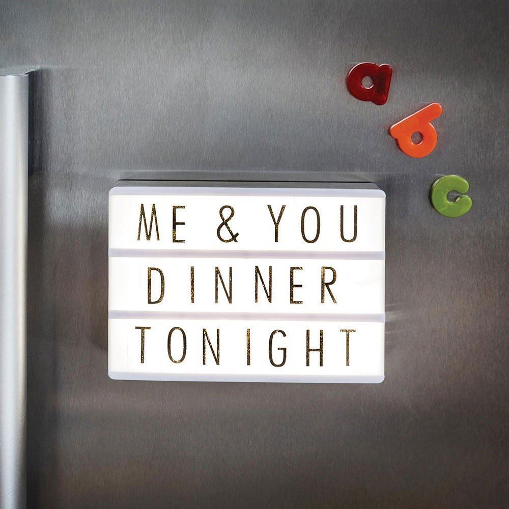 A6 Cinematic Lightbox Light Up Magnetic Fridge Message Board Sign Home Decor