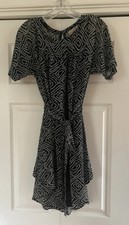 Ann Taylor Loft Women's Dress size XS,  black and white,  polyester NWOT