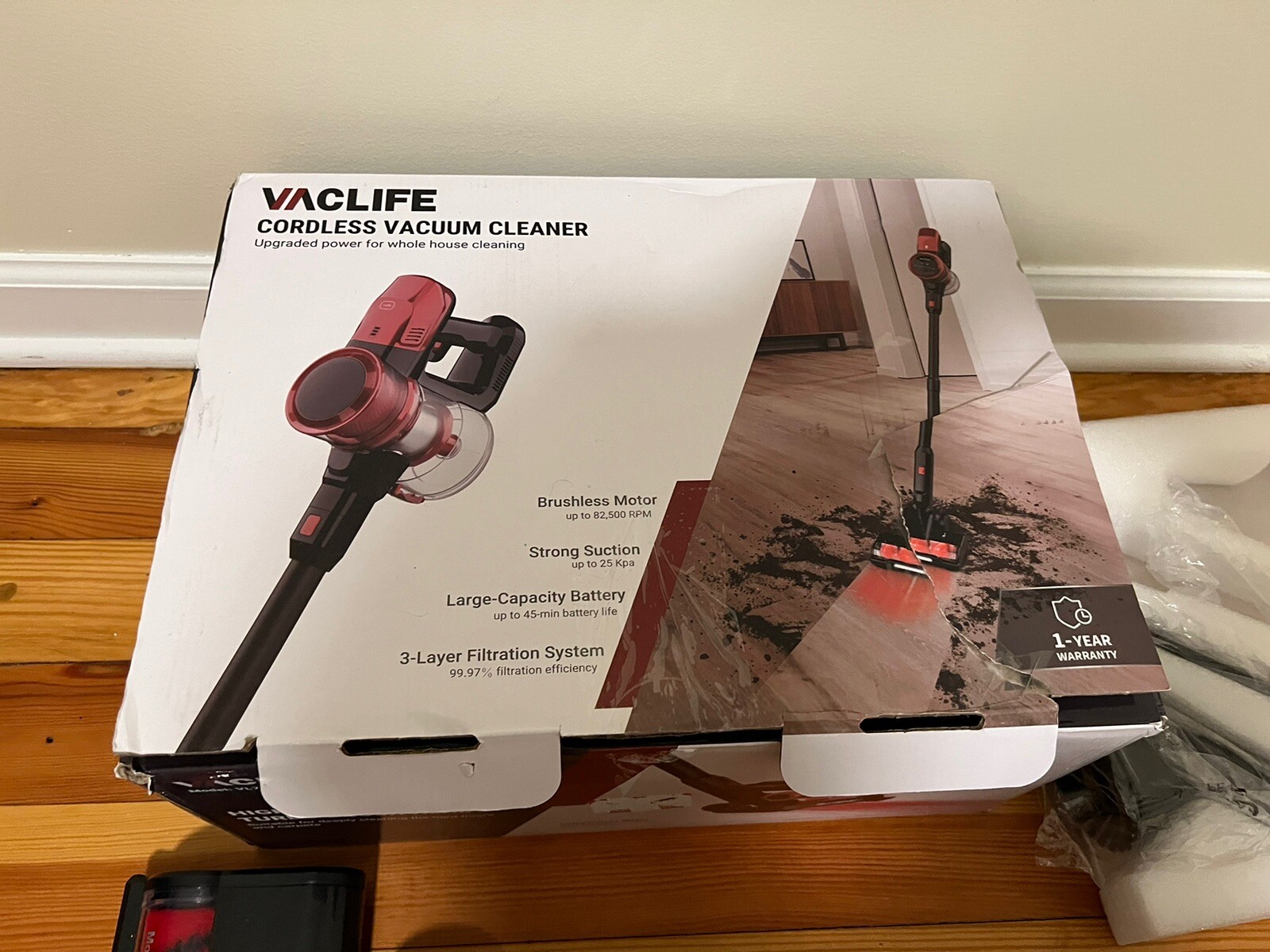 VacLife 25Kpa Cordless Vacuum Cleaner, 6in1 Stick Vacuum Keen Edge