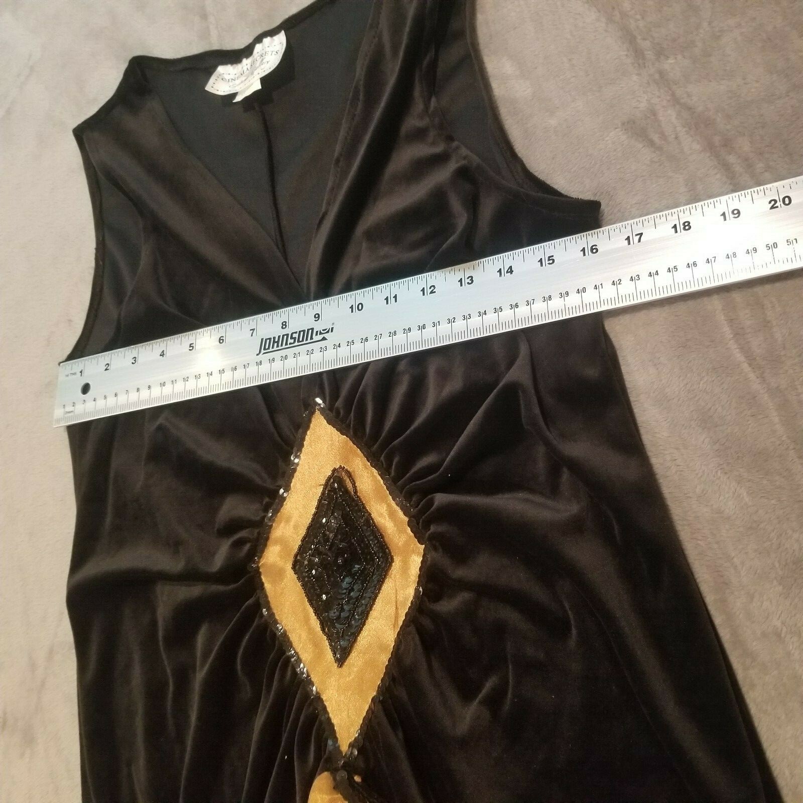 Cinema Secrets Puttin On The Ritz 20s Adult Costume Sequin Sleeveless Golf Black