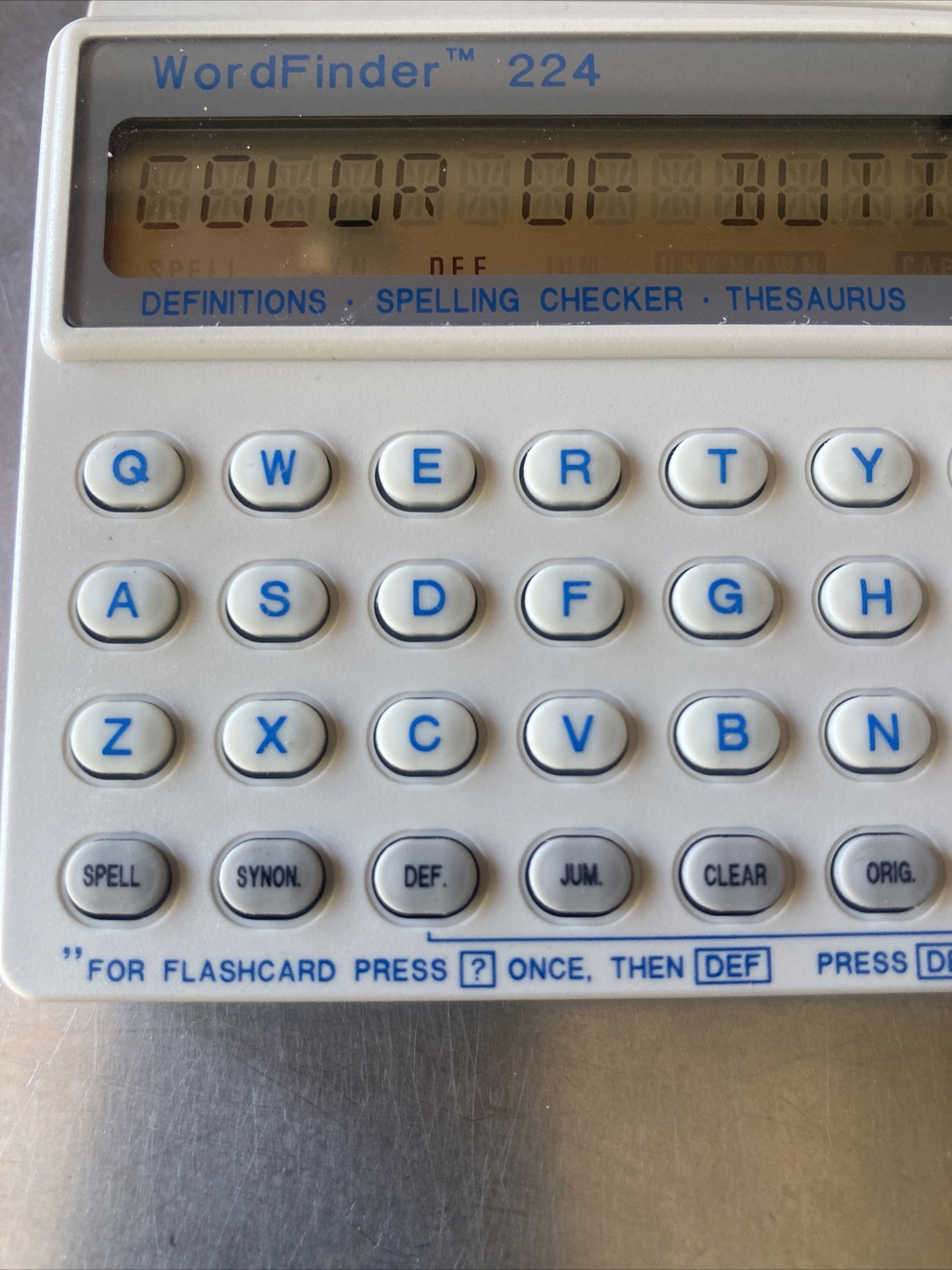 Selectronics Wordfinder 224 HH 224 Gray Spelling Checker Thesaurus EBay selectronics-wordfinder-224-hh-224-gray-spelling-checker-thesaurus-ebay