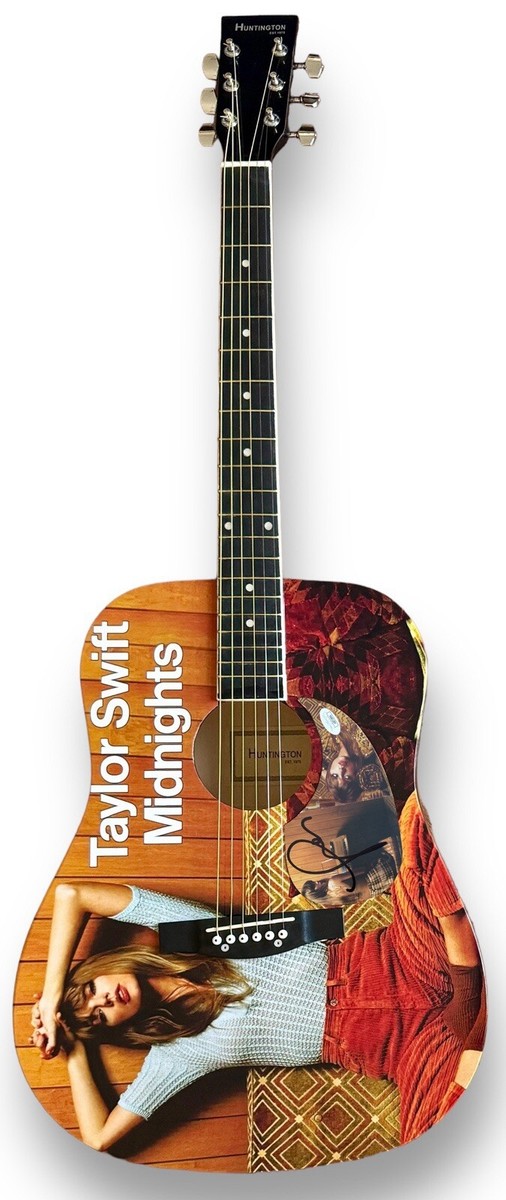 TAYLOR SWIFT Signed Guitar JSA COA Custom 1/1 MIDNIGHTS