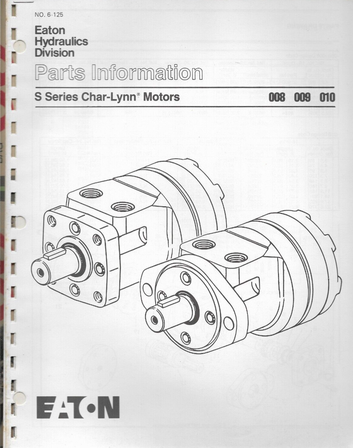 EATON CESSNA HYDRAULICS S SERIES CHARLYNN MOTORS 008 009 010 Parts Information eBay