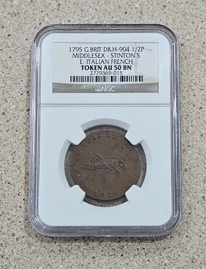 美術品・アンティーク・コレクション 1790年代 英国 D&H-33 1/2P トークン