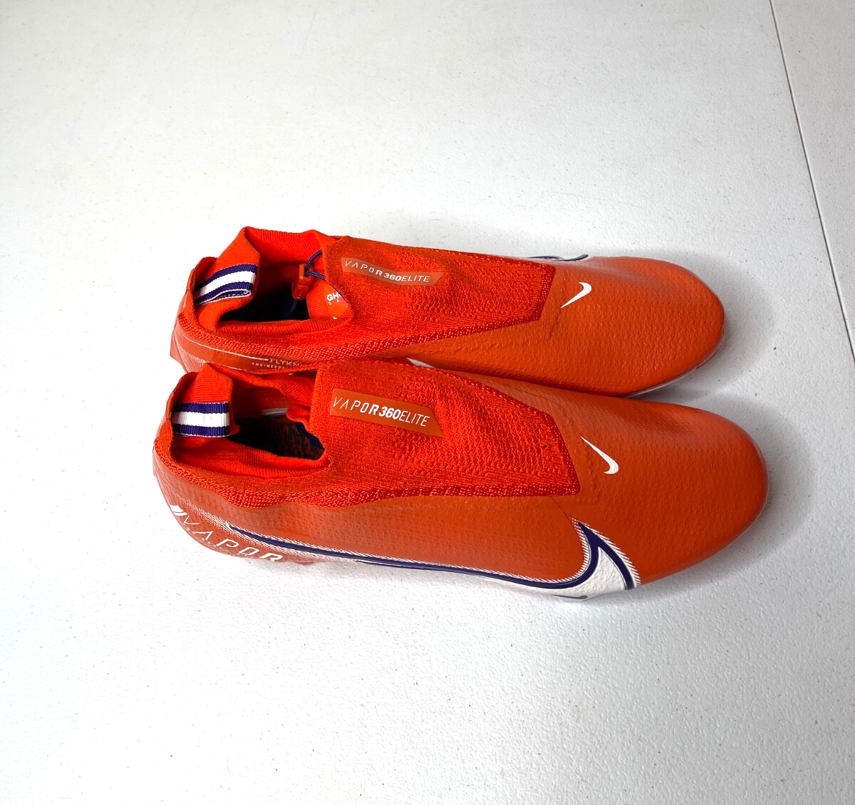 Nike Vapor Edge Elite 360 Clemson Tigers Team Issued Cleats 