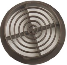 New 60 X Air Vents - Soffit Push Fit Louvre Brown Disc 100mm Hole Dia Onestop