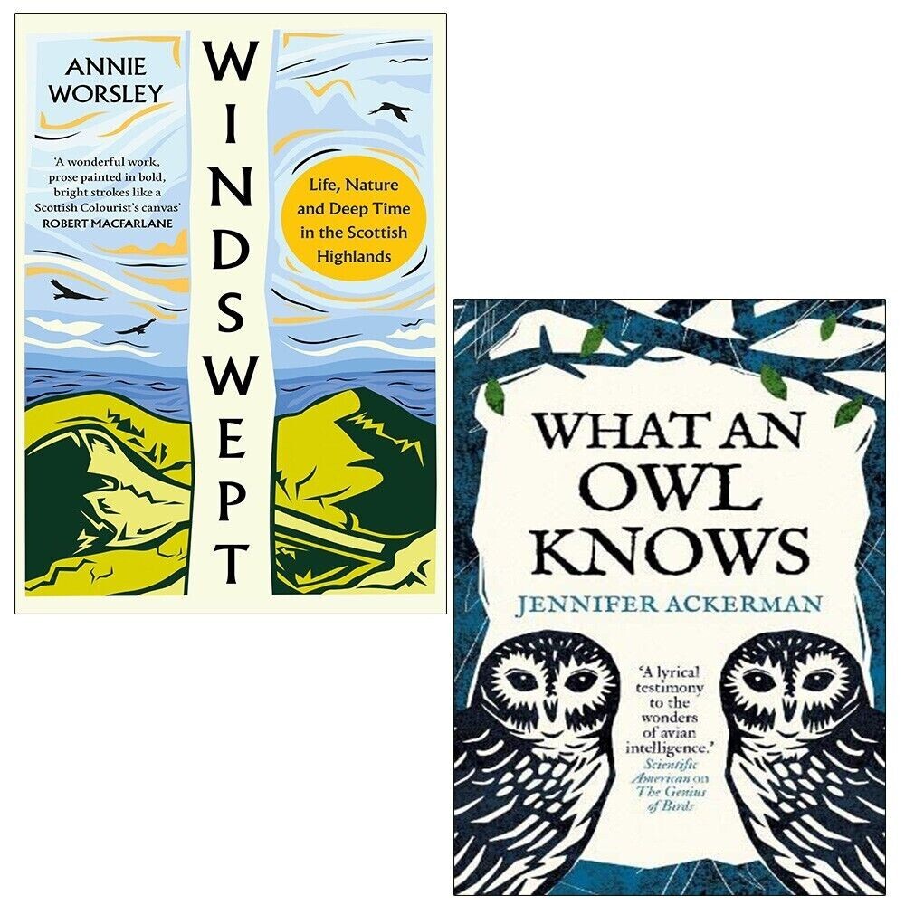 Windswept Annie Worsley, What an Owl Knows Jennifer Ackerman 2 Books Set NEW