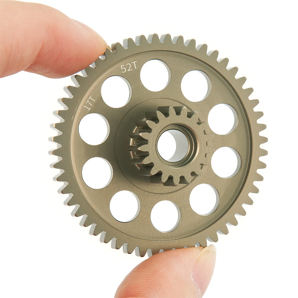 FLYXM For Tamiya Blackfoot Monster Upgrade RC Car Aluminum Counter Gear 52T/17T - Image 4 of 4