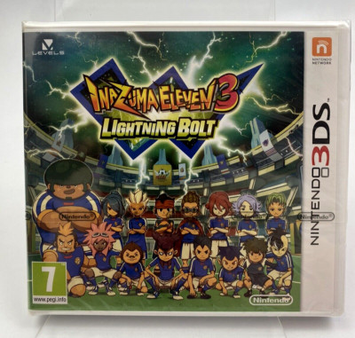Nintendo 3DS Inazuma Eleven 3 Lightning Bolt, Nintendo Factory Sealed