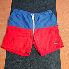 Chubbies Shorts Adult Medium Red Blue Lined Board Swim Trunks USA MADE Mens V0a