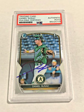 Daniel Susac autograph signed 2023 Bowman Chrome baseball card PSA SLAB BCP5 b