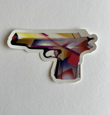 Supreme Mendini Gun Sticker 100% Authentic SS16 Season