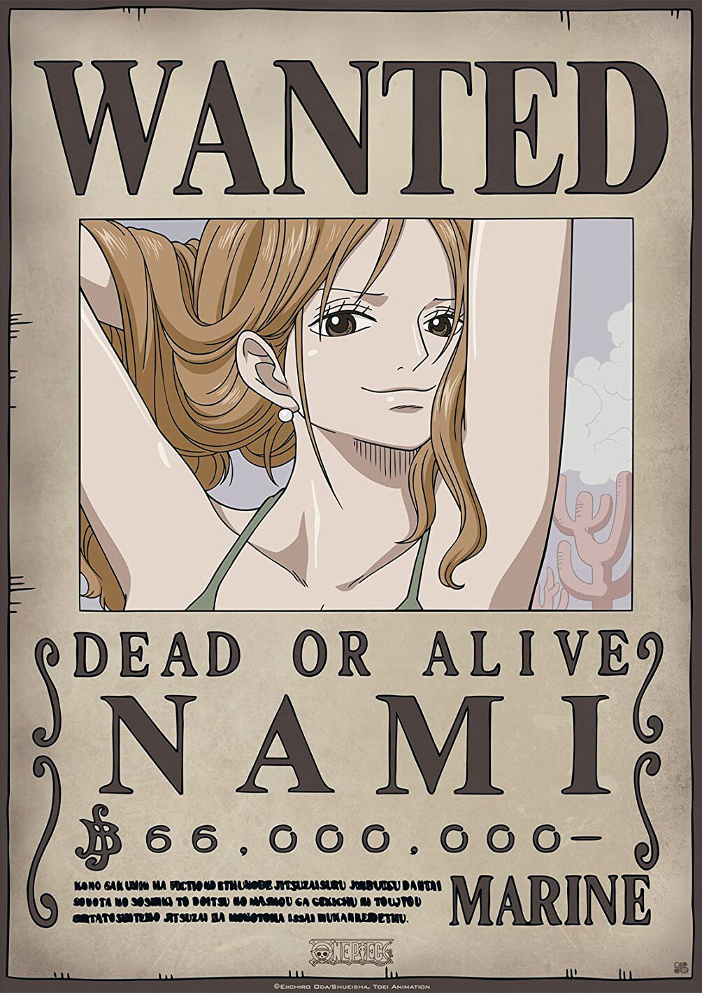 One piece Manga Wanted Cartel poster Luffy Zoro Sanji Trafalgar Nico Cortador