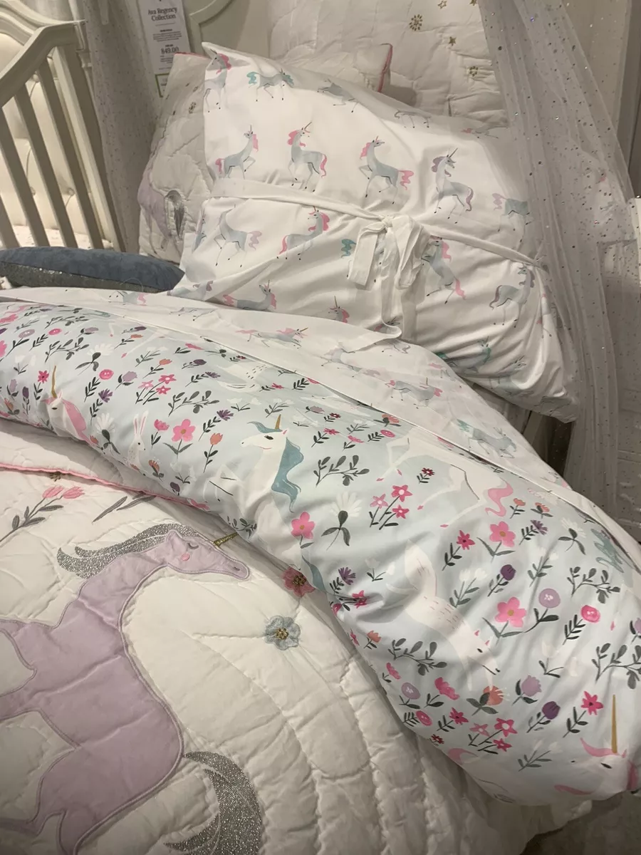 Pottery barn shop kids unicorn bedding