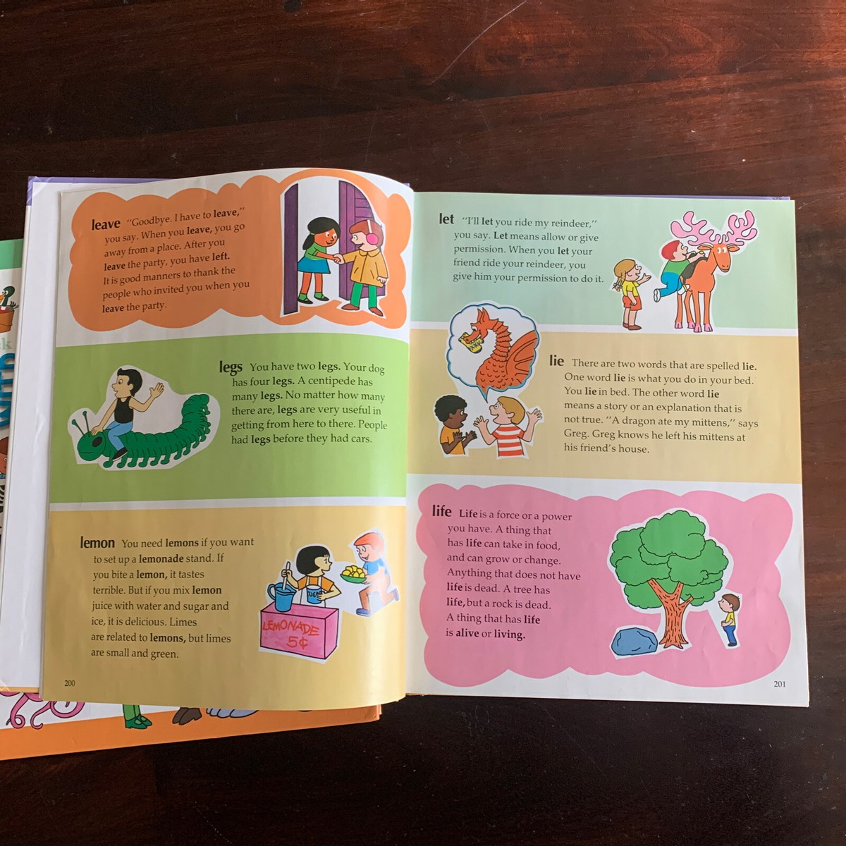 My Fun With Words Dictionary Kids Books A-K & L-Z Hardcover