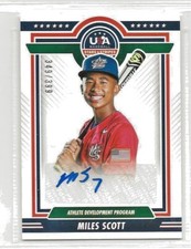 2022 Panini USA Stars & Stripes Miles Scott Auto #ADP1-MS Sn 349/399