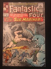 FANTASTIC FOUR 33 4.5 MYLITE 2 DOUBLE BOARD 1964 SUBMARINER MARVEL 1ST ATTUMA LN
