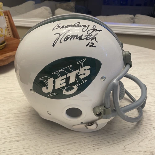 Joe Namath SIGNED  “Broadway Joe” NY Jets F/S Riddell Helmet