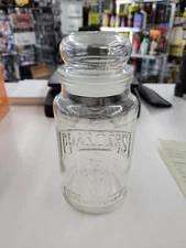 Vintage Planters 75th Anniversary Clear Glass Jar With Lid. Nice Condition!